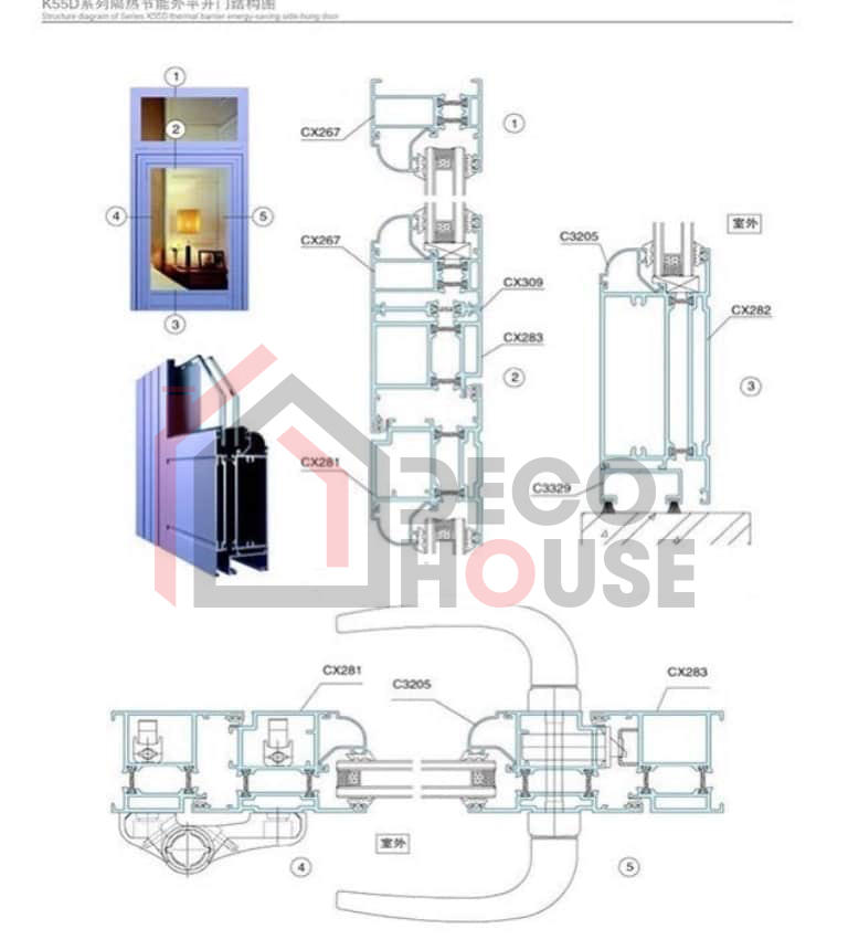 Catalogue cửa nhôm xingfa hệ 55