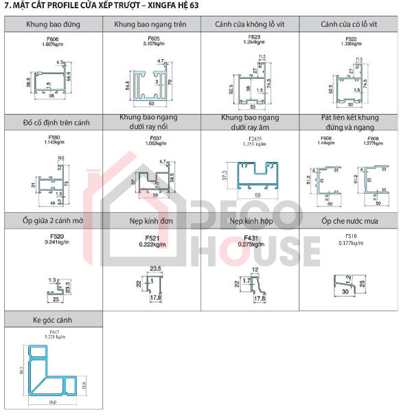 Hệ 63 xếp trượt