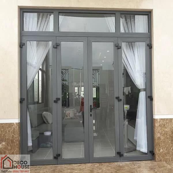 Làm cửa nhôm Xingfa 4 cánh tại Thanh Xuân