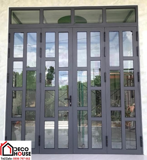 Làm cửa nhôm Xingfa chia ô tại Hà Nôi