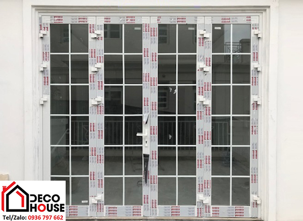 Mẫu cửa nhôm Xingfa màu trắng sứ giá rẻ