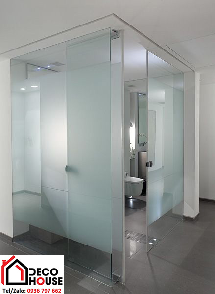 Vách kính tắm sử dụng kính cường lực Hải Long