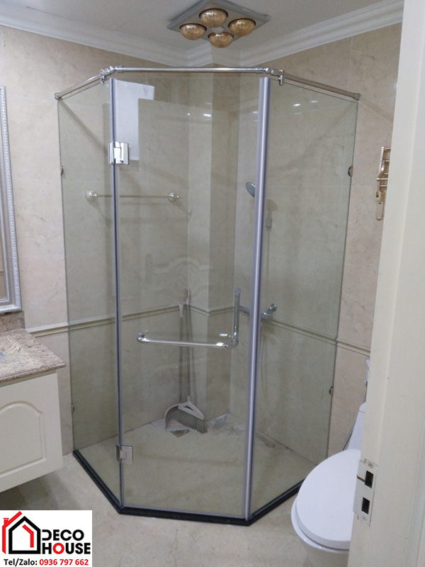 Cabin tắm sử dụng kính cường lực 8mm