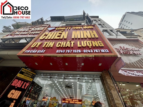 Cửa kính cường lực lùa 10x30 cho cửa hàng vàng