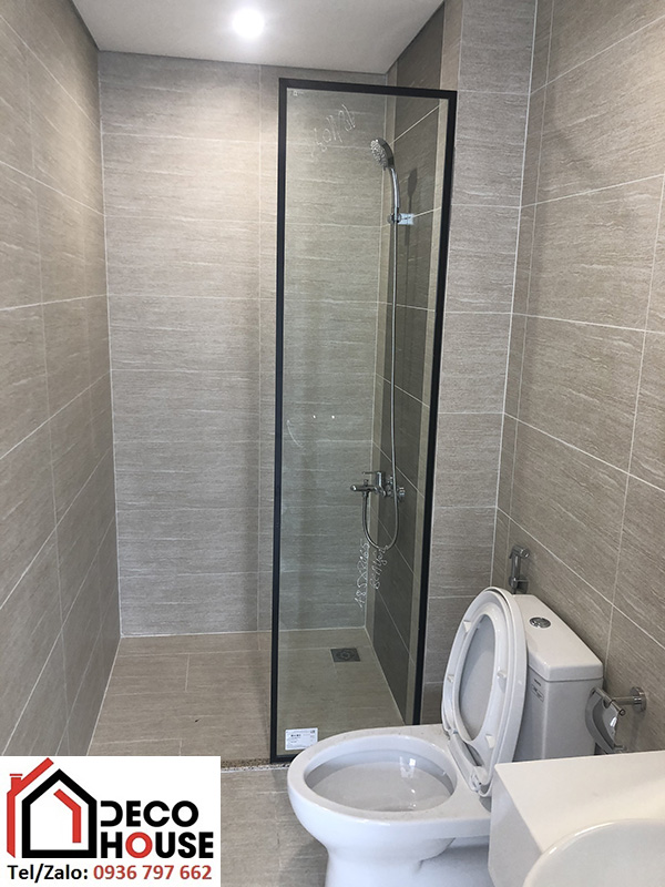 Lắp đặt vách kính nhà tắm không cửa đẹp