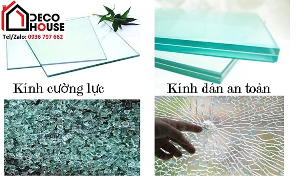 Sự khác biệt kính dán an toàn và kính cường lực
