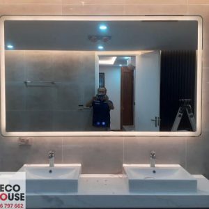 Gương đèn LED cảm ứng hình chữ nhật