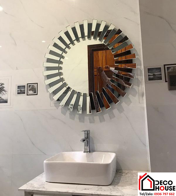 Gương trang trí nhà vệ sinh treo tường