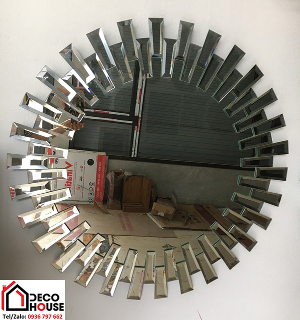Lắp gương decor treo tường tại Hà Nội