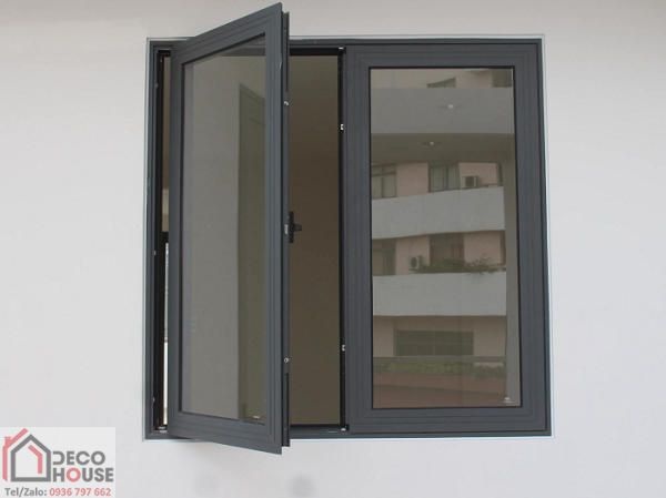 Cửa sổ Xingfa 2 cánh màu đen